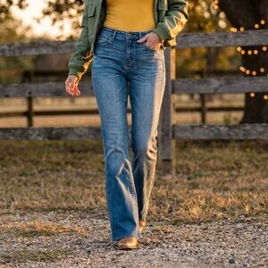 Unpublished Women’s Flared Blue Jeans – Size 26, 34” Inseam, Tall Girl Friendly